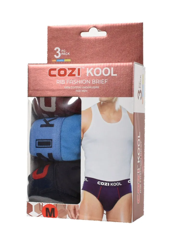Cozi Men's Cotton Brief (Pack of 3)