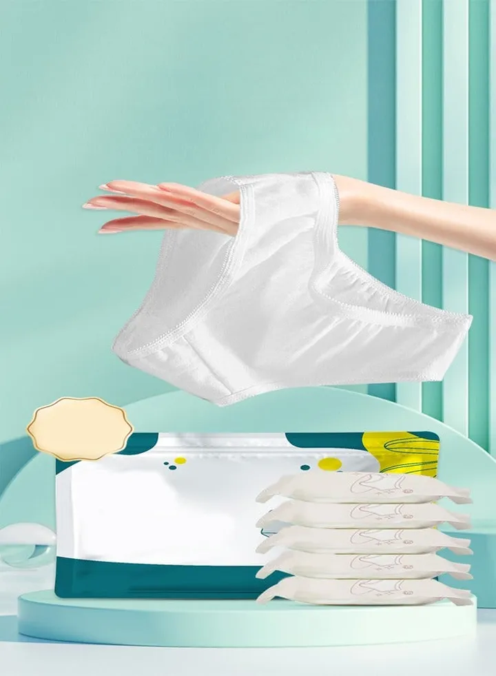 Ergonomic Design Comfortable High Elastic Individually Wrapped 100% Cotton Sterilized Large Size Women Underwear