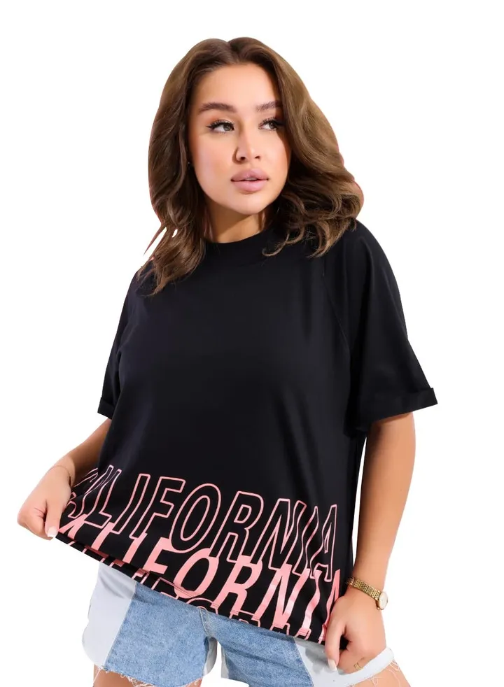 "Printed half sleeve T-shirt "