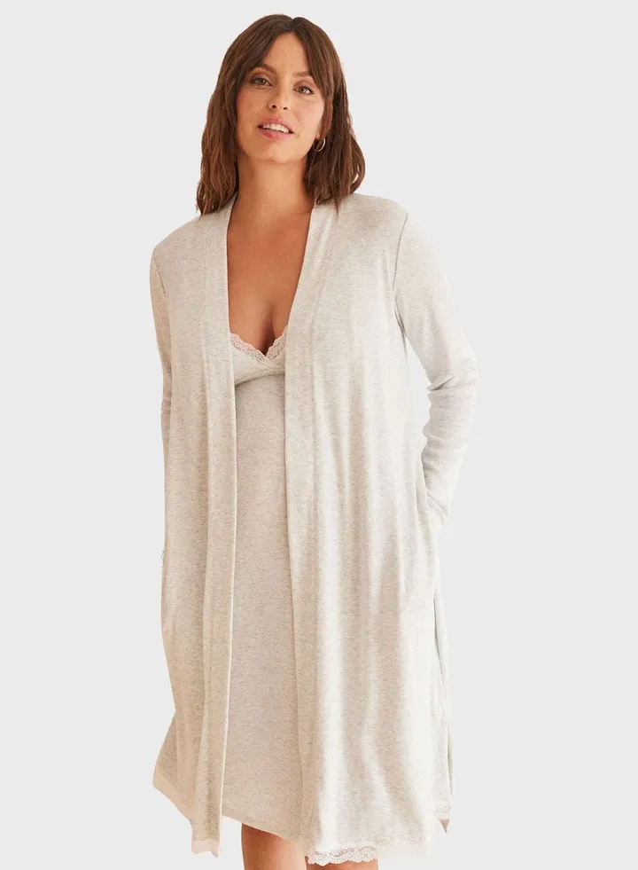 Strappy Ribbed Nightdress