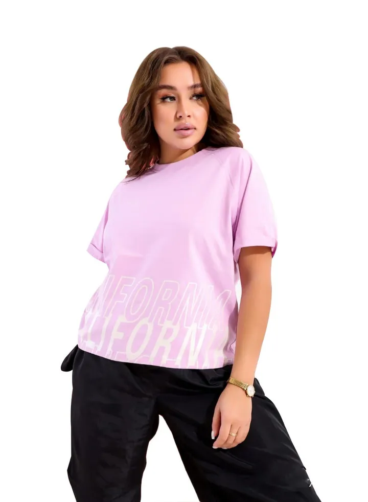 "Printed half sleeve T-shirt "