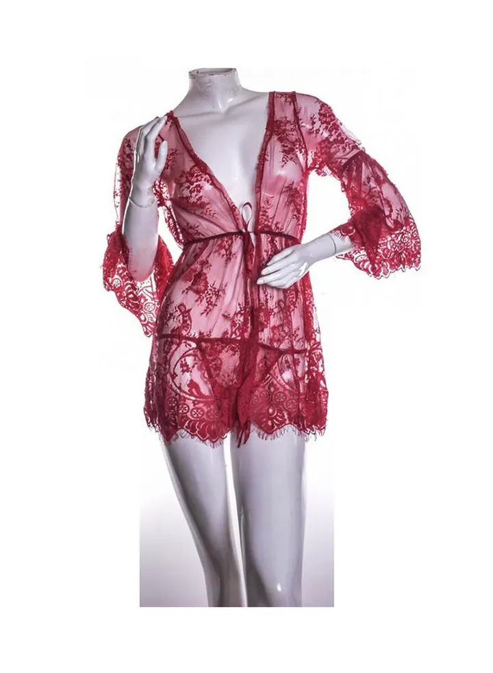 Skirt Nightdress Set Red