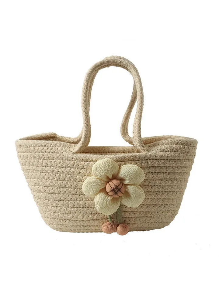 New Handmade Woven Bag Flower Bag