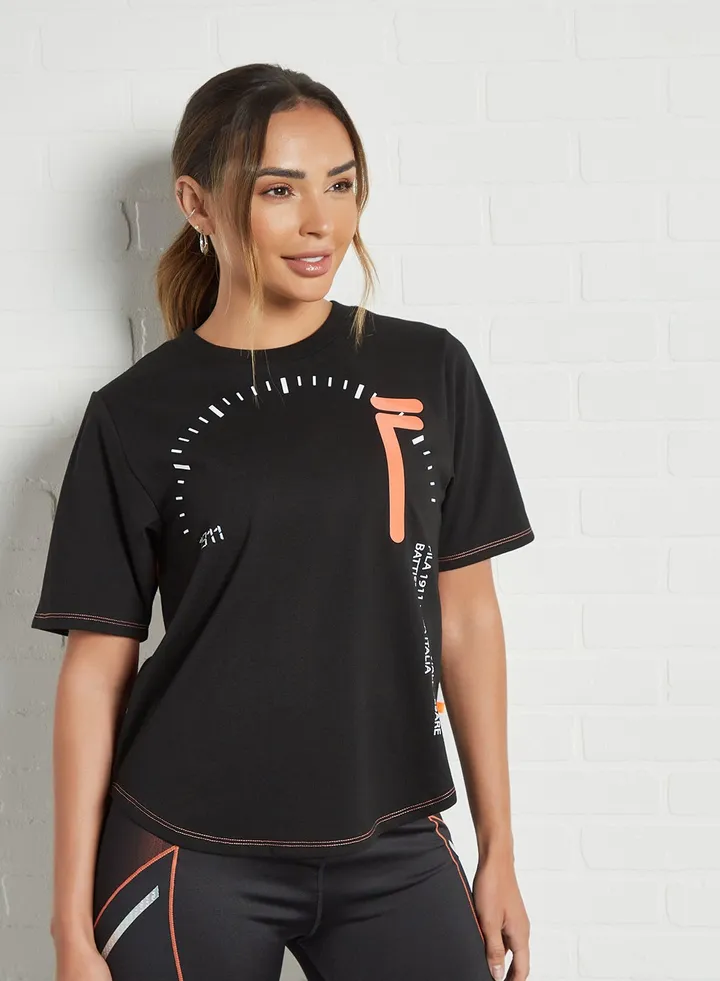 Landon Stopwatch T-Shirt Black