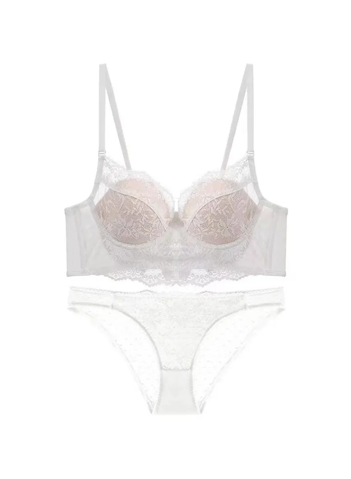 Underwear Women's Breathable Set Thin Lace Bra Set