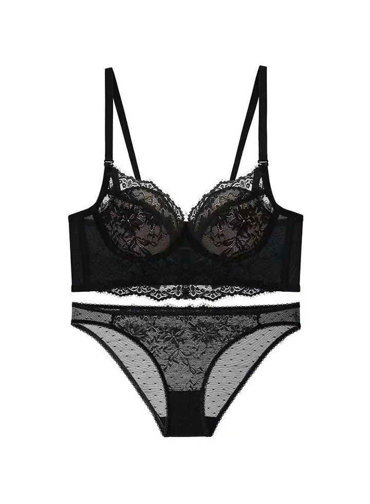 Underwear Women's Breathable Set Thin Lace Bra Set