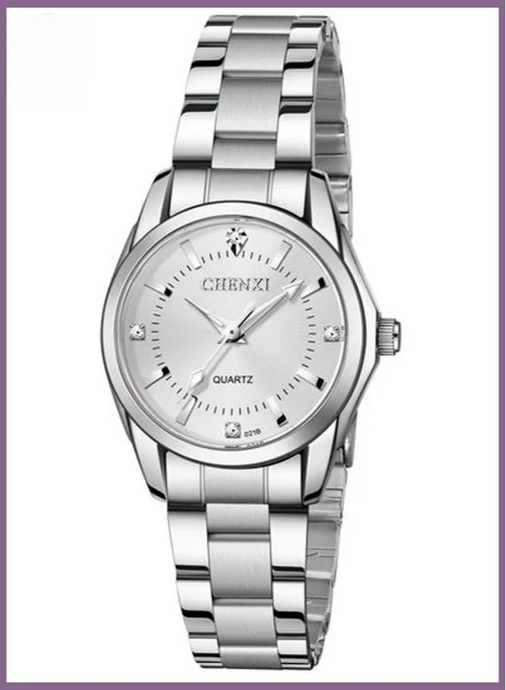 Lady's Classic Wrist Watch Silver/White