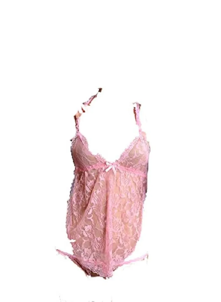 Women Mini Lingerie Two Piece Lace Underwear Bra And Panty Set.