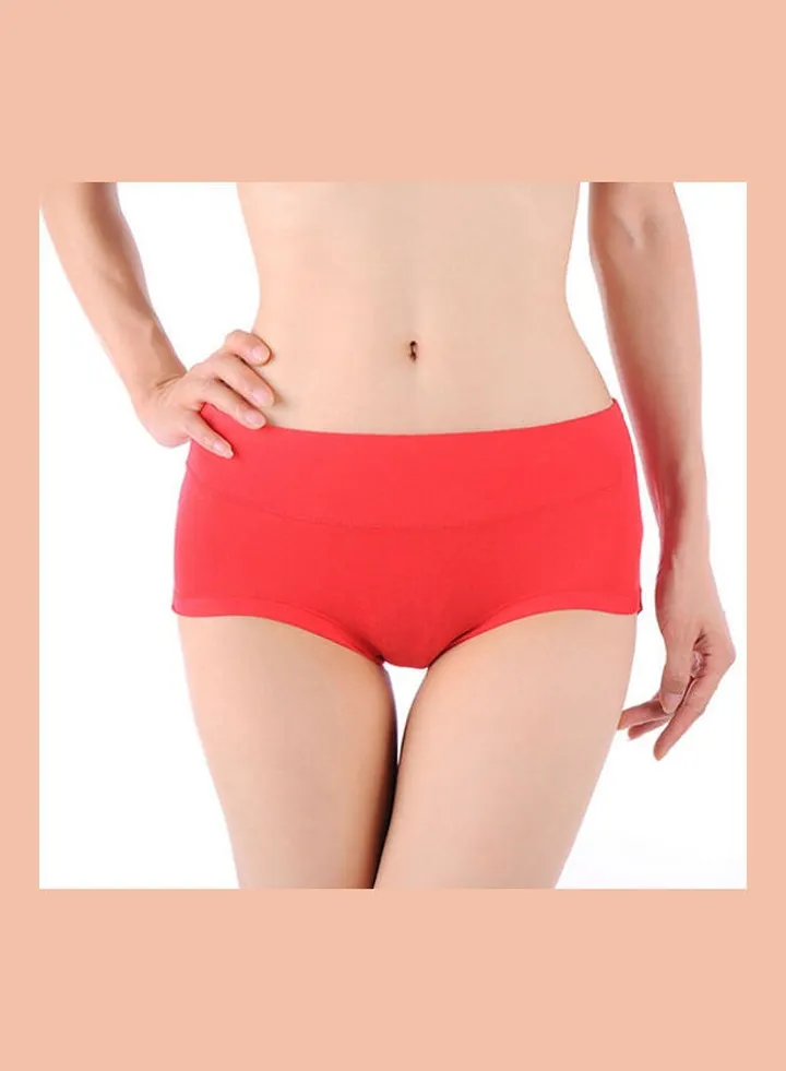Bamboo Fiber Antibacterial Briefs Red