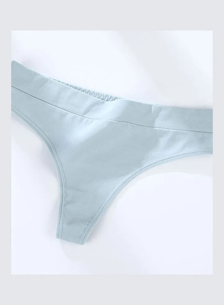 Cotton G-string Seamless High Elasticity Underwear Briefs Dark Green