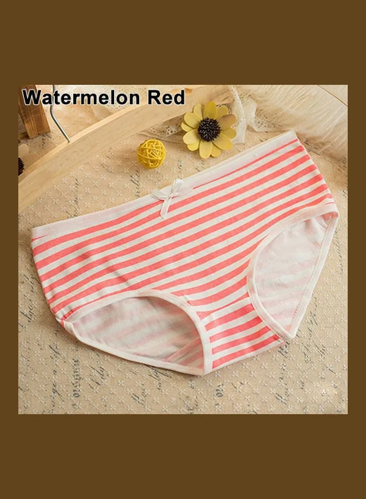 Summer Navy Style Striped Lovely Bowknot Decor Underwear Panties Briefs multicolour