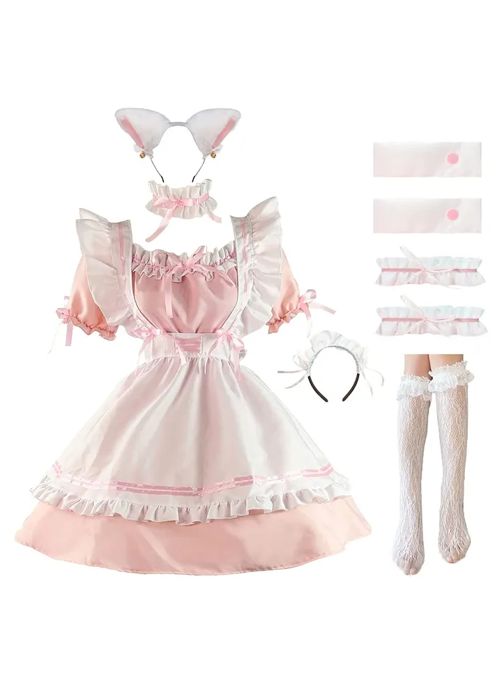 Role Play Lorita Maid Dress Sweet Uniform Set