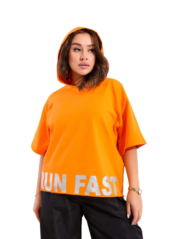 "Printed half sleeve T-shirt "