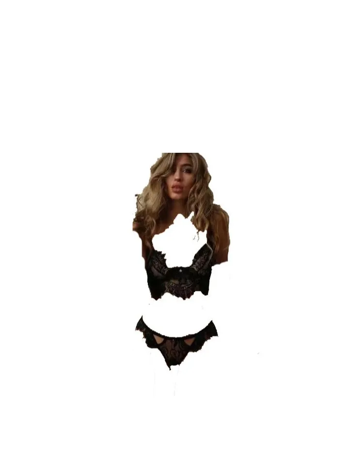 Women's 2 Piece Floral Lace Lingerie Set.