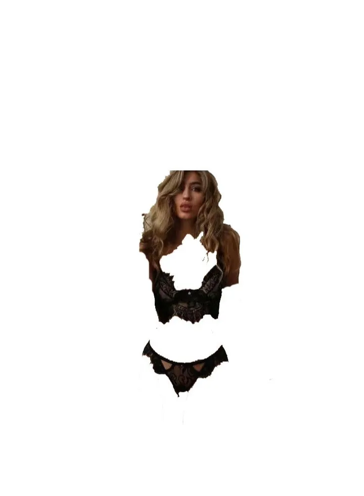 Women's 2 Piece Floral Lace Lingerie Set.