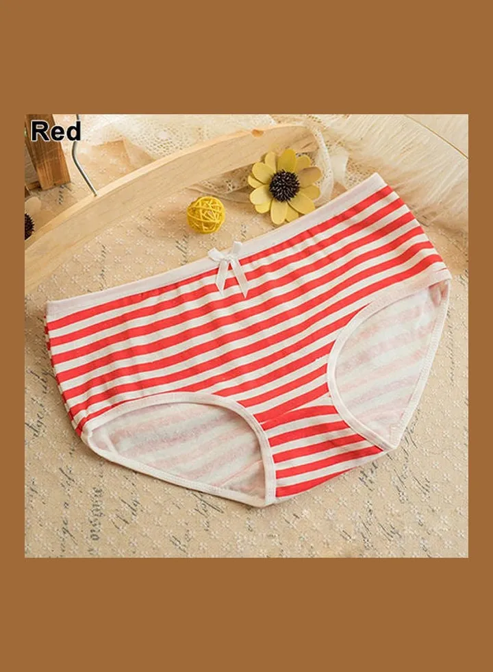 Summer Navy Style Striped Lovely Bowknot Decor Underwear Panties Briefs multicolour
