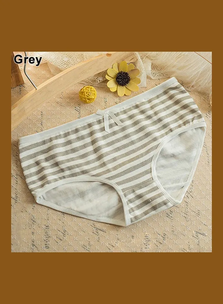 Summer Navy Style Striped Lovely Bowknot Decor Underwear Panties Briefs multicolour