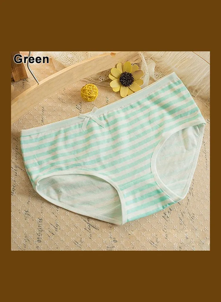 Summer Navy Style Striped Lovely Bowknot Decor Underwear Panties Briefs multicolour