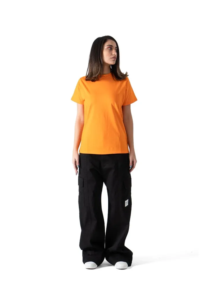 Orange Crew Neck T-Shirt