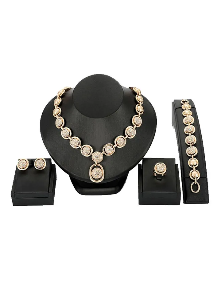 4-Piece Necklace Earring Jewelry Set