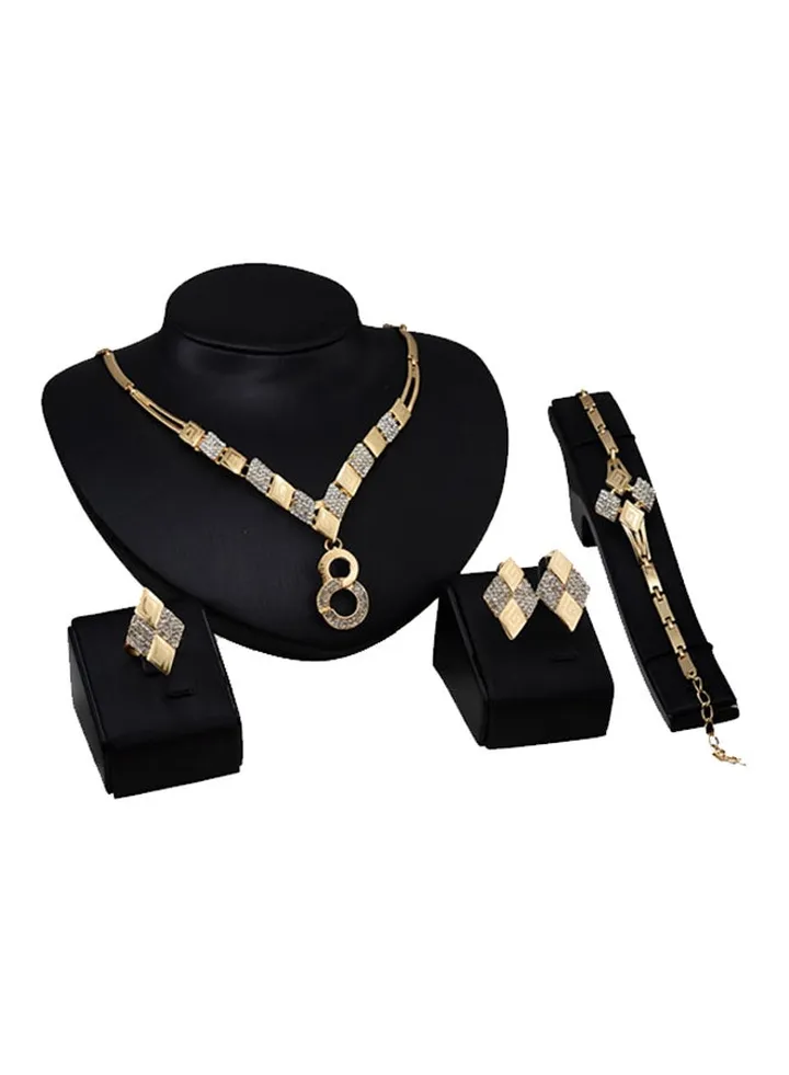 4-Piece Necklace Earring Jewelry Set