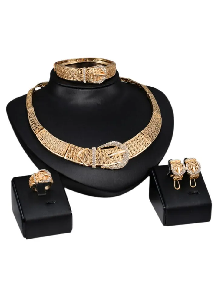4-Piece 18 Karat Gold Plated Jewellery Set
