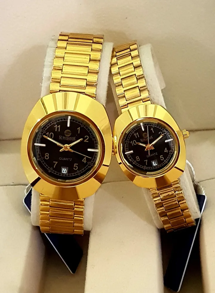 couple watches - 2 pcs for men and women - original and waterproof 100% with box