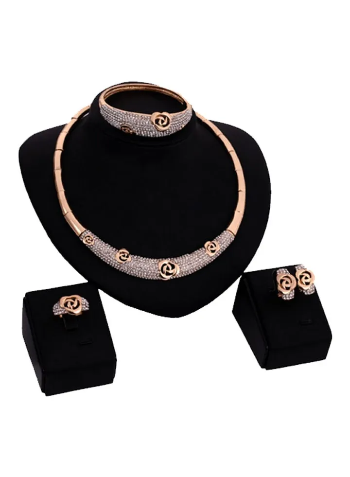 4-Piece Necklace Earring Jewelry Set