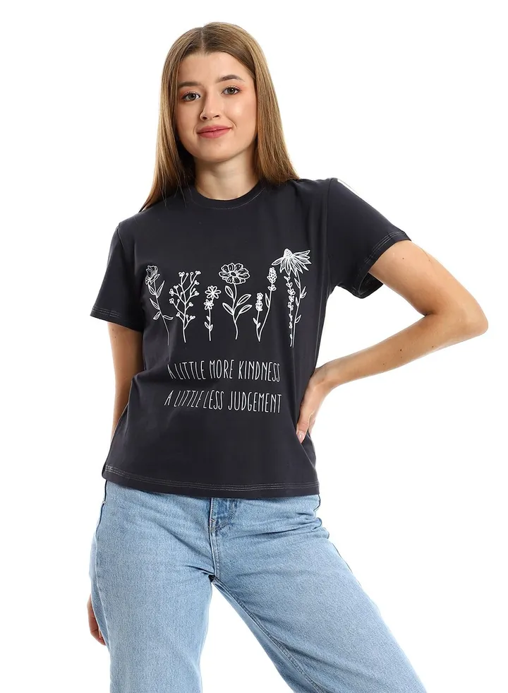 Cotton Printed T-Shirt For Women