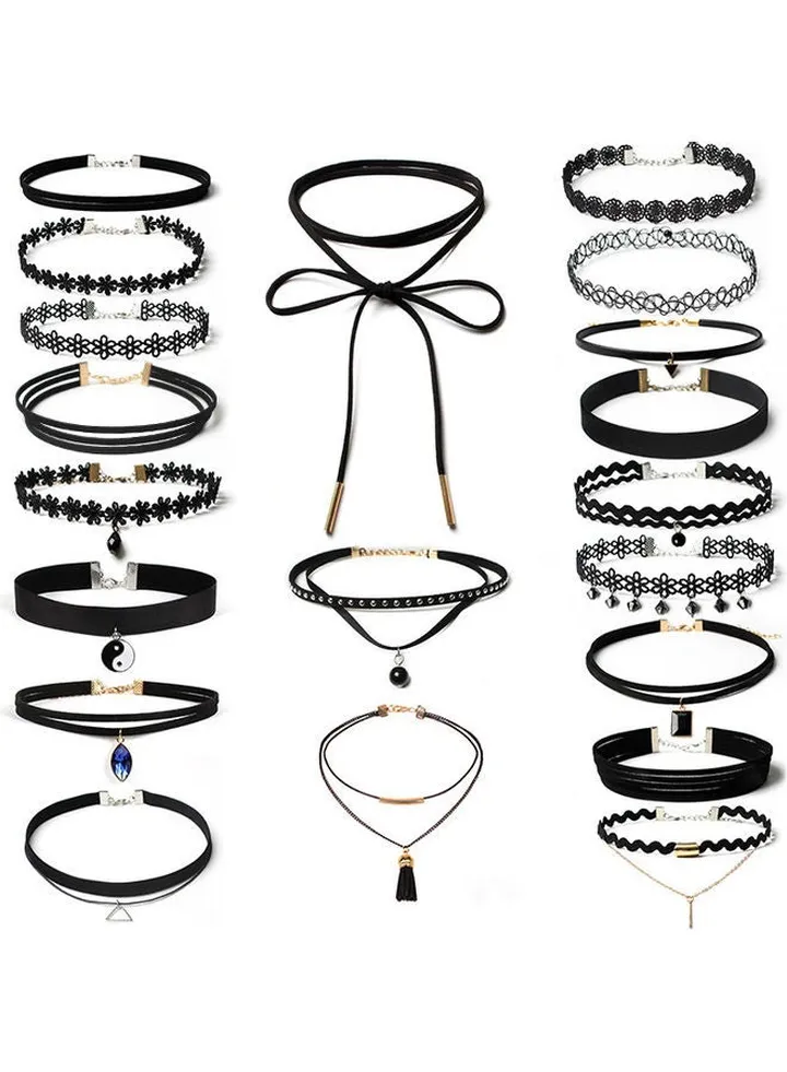 Collar Choker Combination Set