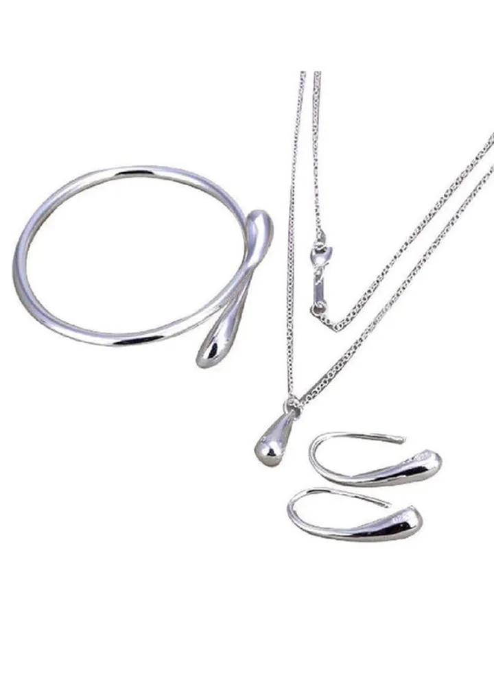4-Piece Water Drop Jewellery Set