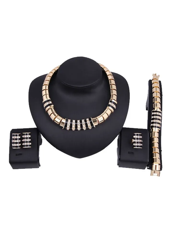 4-Piece Necklace Earring Jewelry Set