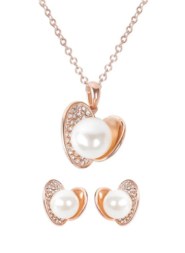 Alloy Necklace And Earrings Set