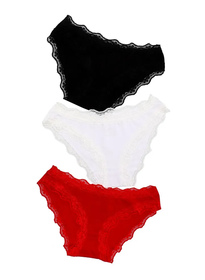 Bundle Of Three Dantel Underwear for Women