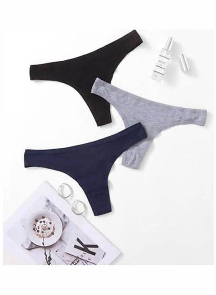Bundle OF Three Cotton Panties Multicolour