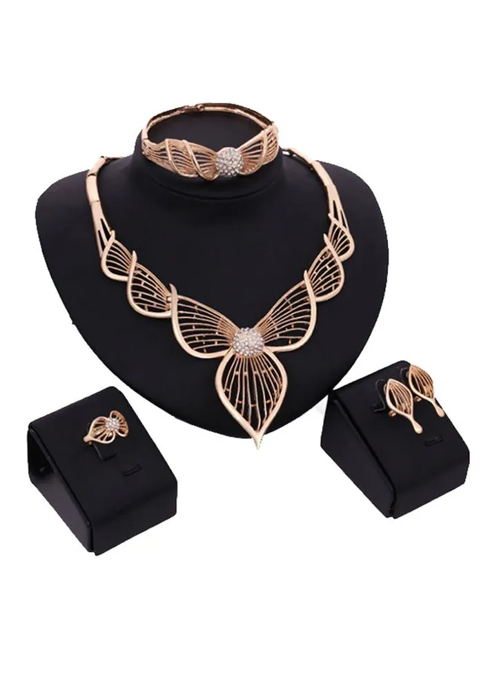 4-Piece Necklace Earring Jewelry Set