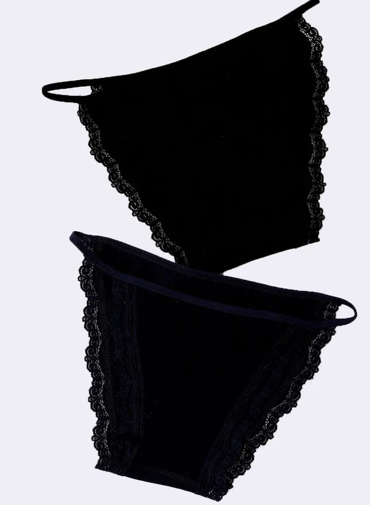 Mesery Bundle OF Two Cotton Panties Dantel