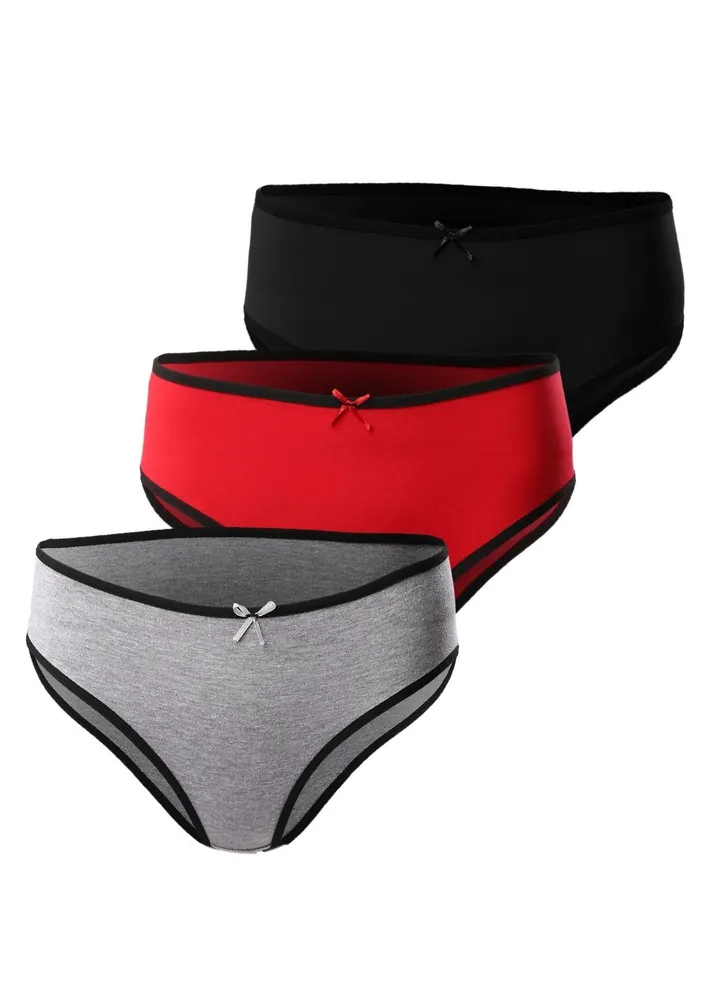 Mesery Bundle OF 3 Smooth Cotton Hipster Panties