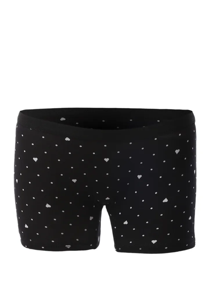 Mesery Stretch Cotton Hot Short-BLK