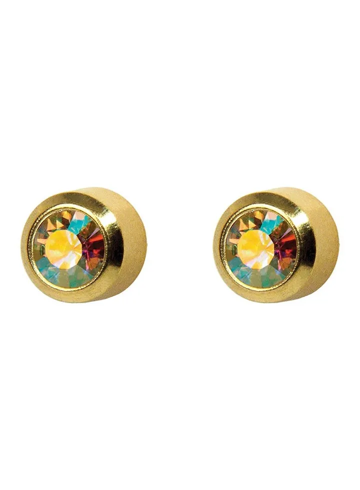24K Gold Plated Rainbow Swarovski Earrings