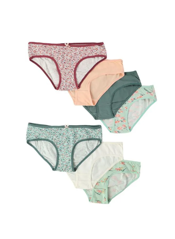 Pack of 7 Cotton Bikini Panties