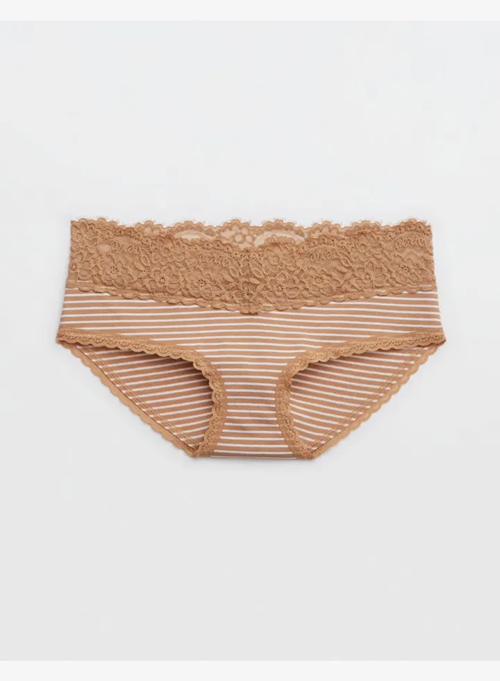 Aerie Cotton Eyelash Lace Boybrief Underwear