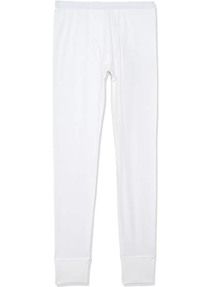 Dice Contrast Elastic Waist Solid Underpants For Men - White