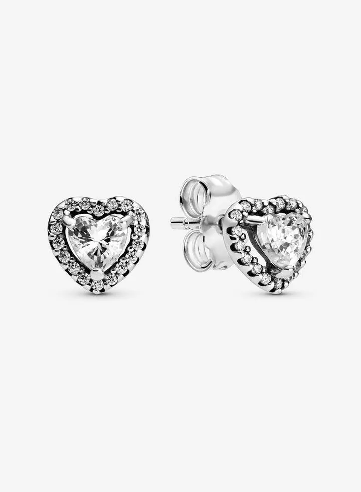 Elevated Heart Stud Earrings for Women 298427C01