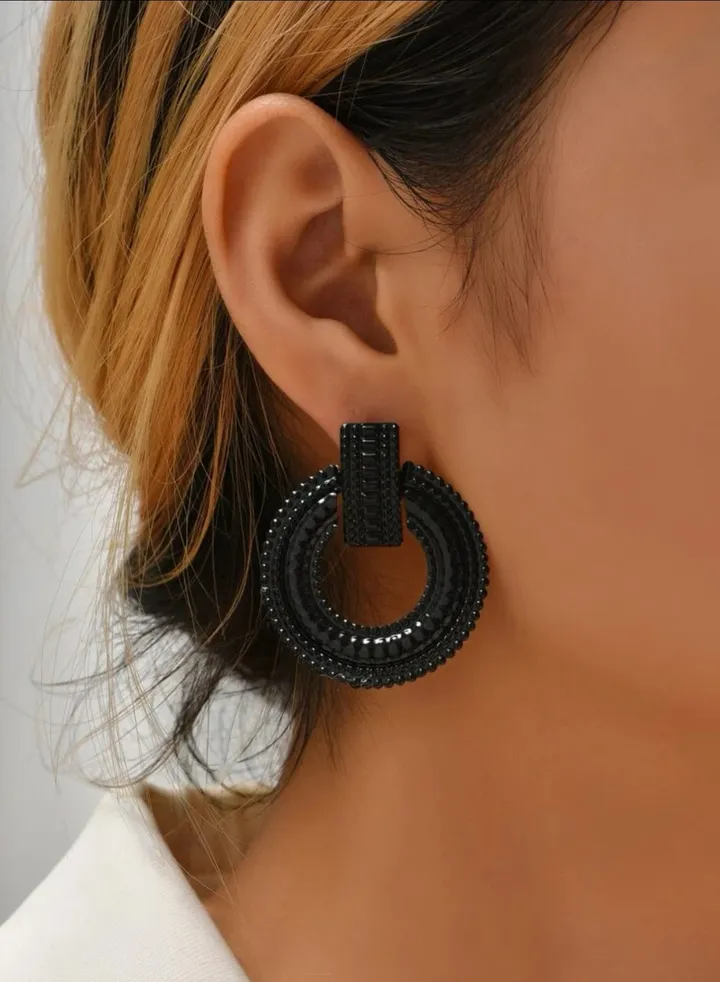 Trendy Black Earrings For Women