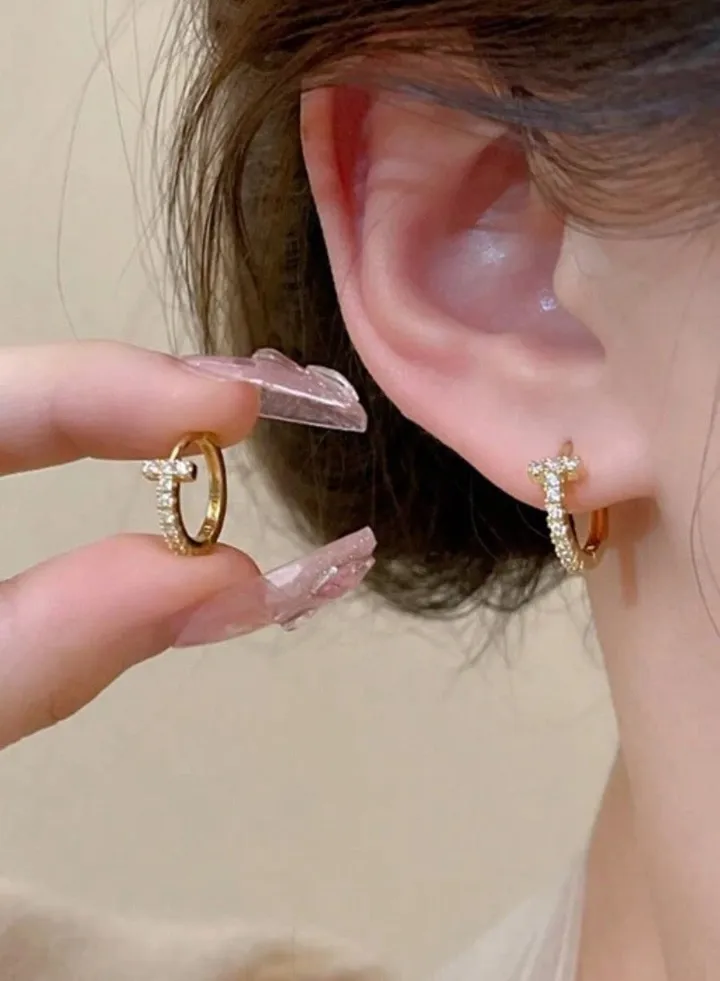 18k Gold Plated Stainless Steel Earring For Women