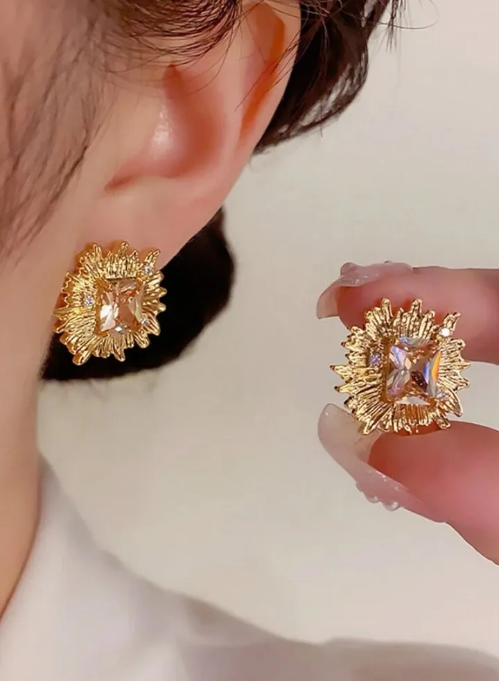 18k Gold Plated Stainless Steel Earring For Women