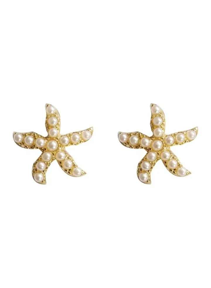 925 Sterling Silver Pearl Studded Stud Earrings