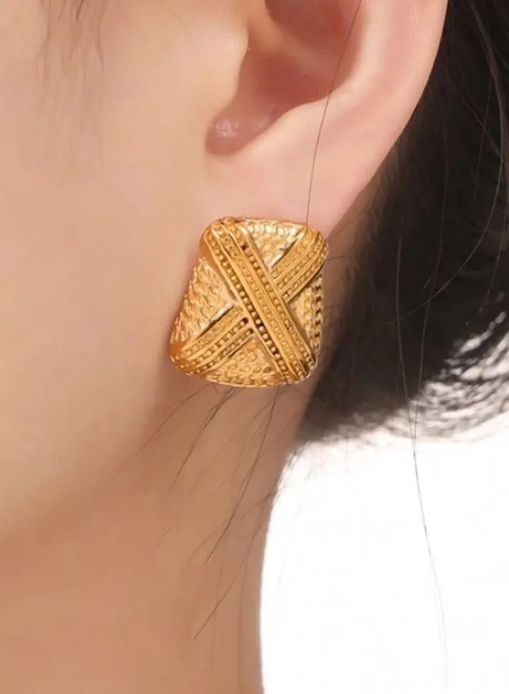 Elegant Gold Plated Earrings For Women