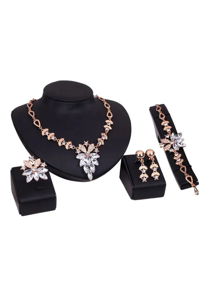 4-Piece Alloy Fashion Jewellery Set